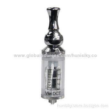 Rebuildable atomizer 2014 DCT3 dual coil clearomizer with rotatable drip tip